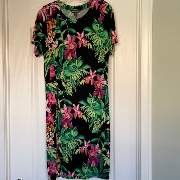 Tommy Bahama Tropical Print Dress - Picture 1 of 6
